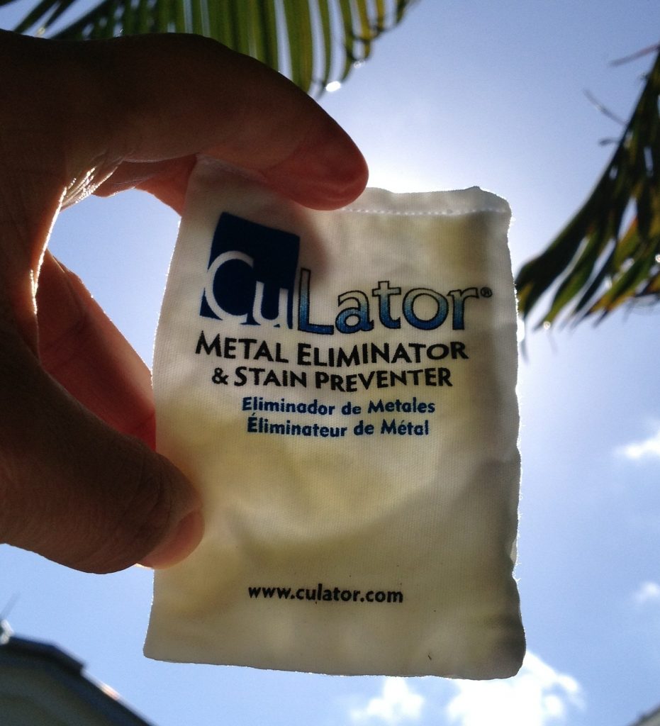Used CuLator With Iron Bound Out Of Swimming Pool Water
