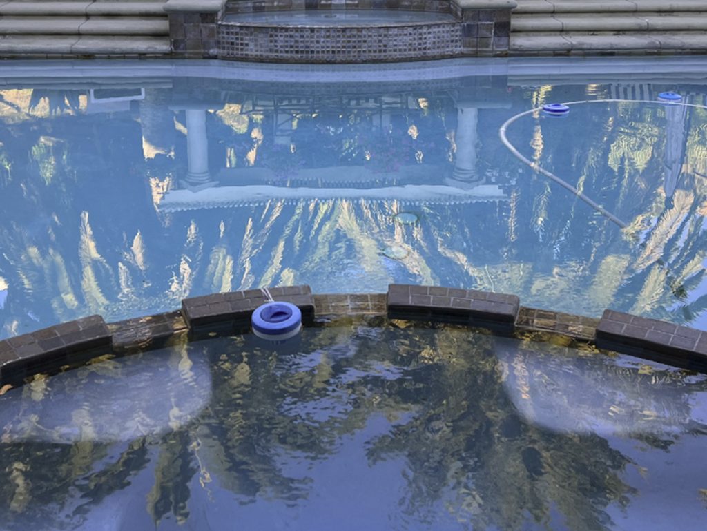 Brown Pool Water After Treatment with Super Metal Stain Eliminator Kit