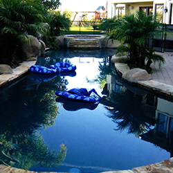 Clear Black Swimming Pool Water