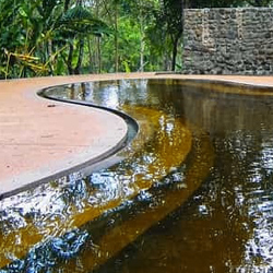 Clear Brown Pool Water